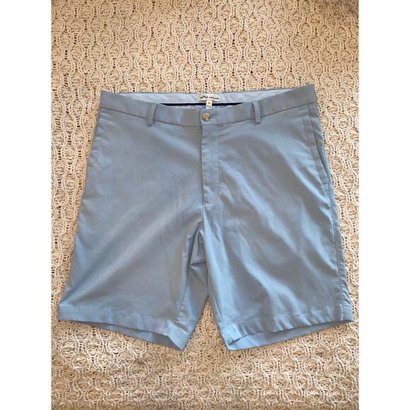 Peter Millar Performance Shorts Blue Polyester/Nylon Blend Size 35 - Picture 1 of 4
